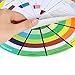 Color Wheel, Creative Chromatic Wheel, Paint Mixing Learning Guide Art Class Teaching Tool for Makeup Blending Board Chart Color Mixed Guide Mix Colours (9.25inch)