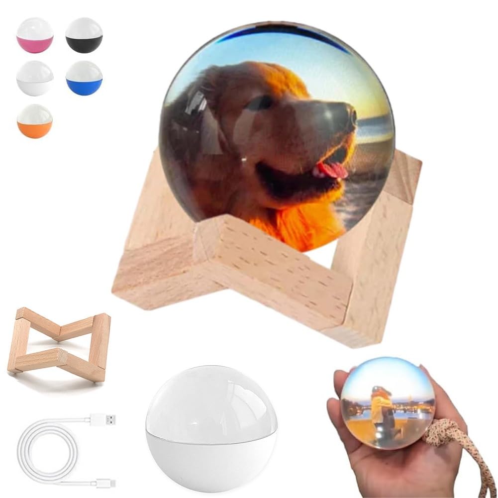 Memory Sphere Lamp Video, Memory Orb Video, 3d Crystal Ball With Digital Display, 2.7