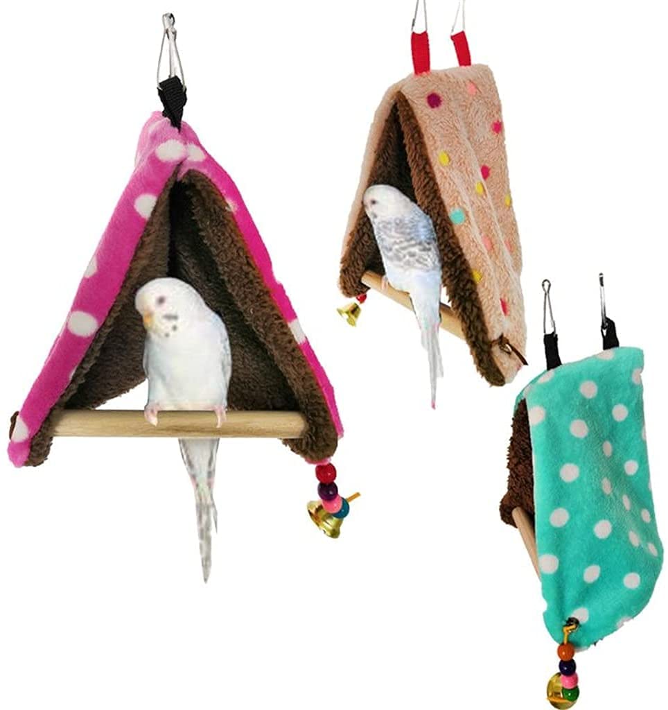 Nid Oiseau Cage Perruche Nid Canaris Maison de hamac de lit de nid d'oiseau Chaud 811(Color:C)