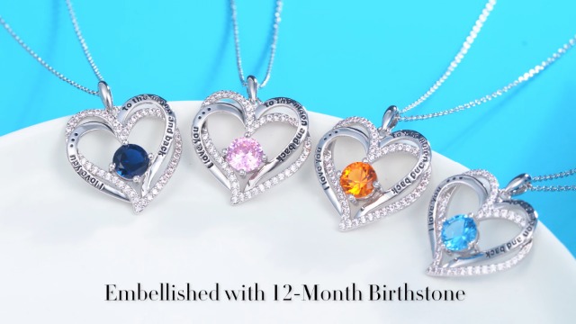 Collier Pour Femmes Avec Pendentif En Forme De Cœur Et Double