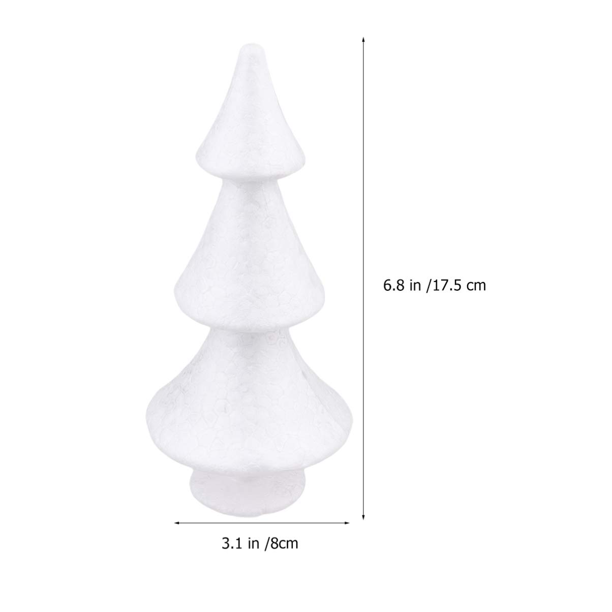 NOLITOY 2pcs White Christmas Tree, Foam Tree Cones DIY Art Projects Holiday Decoration for Xmas Tabletop Home Decor