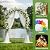 Kelived Metal Garden Arch Trellis for Climbing Plants Outdoor, Garden Arbors and Arches, Wedding Arch Frame Archway, Christmas Party Decoration