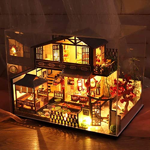Handcraft Room Craft Kits, Mini-Holzminiatur-Puppenhaus 3D-Gewächshaus Mit Möbeln, DIY-Puppenhaus-Modellbausatz, Für… – Bild 8