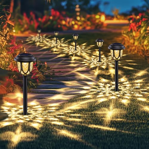 Flacchi Solarlampen mit Glas-Kuppel für Außen - Landschaft Lichter...