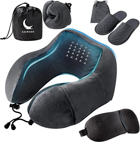 【anan掲載 理学療法士監修】CALMOON 首セレブ ネックピロー 飛行機...