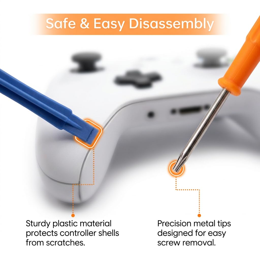 6 sztuk analogowych patyczków do kontrolera PS5, oryginalne części zamienne, 3D joystick thumbsticks, zestaw z narzędziami do napraw, antypoślizgowe zaślepki, akcesoria zapobiegające dryfowaniu