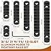 REERON Single Picatinny Rails for Mlock,3 5 7 9 11 13 Slot Aluminum Mloc Single Picatinny Rail with 13 T-Nuts & Screws, 3 Allen Wrench