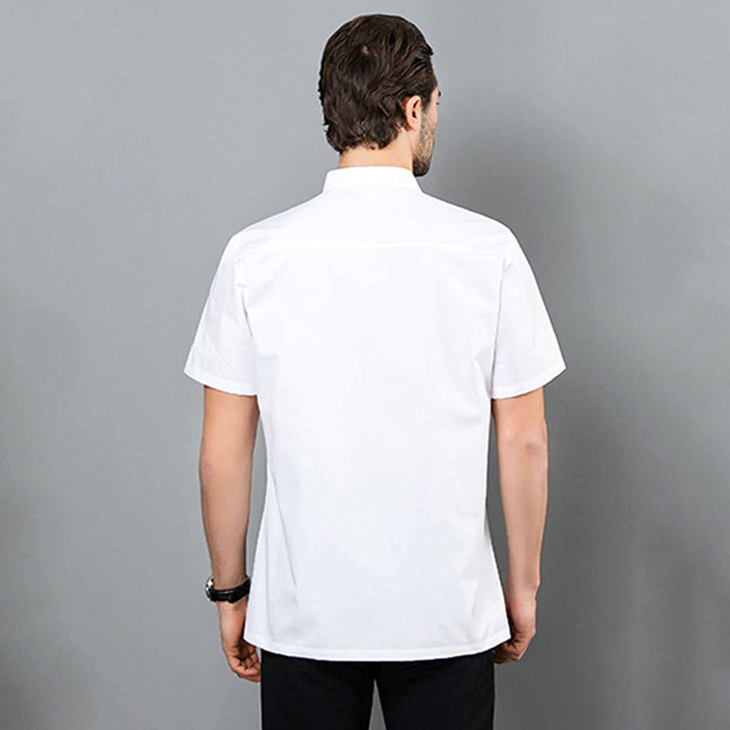 Fame French Knot 10 Button Long Sleeve Chef Coat C10F - White/SM (WFA81982WHSM)