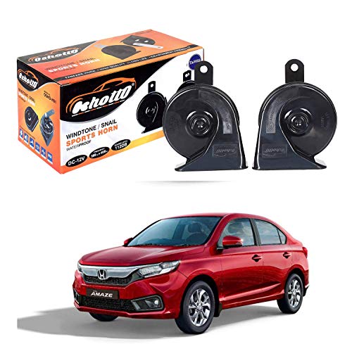 Oshotto 12V Car Horn- Trumpet Sound 2Pc Set(Low + High) Compatible With Honda Amaze For Rs. 578 @ 50 %