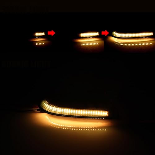 Miniatura 3 de Luces intermitentes LED ámbar con lente ahumada para Buick Rainier 2004-2007, Chevrolet Trailblazer GMC Envoy 2002-2009 y Oldsmobile Bravada
