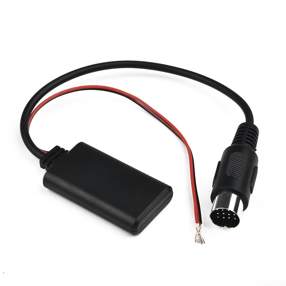 Auto AUX Adapter 13-Polig für Kenwood Auto AUX Adapter 13-Polig | 12V Stromversorgung, für Plus, schwarz für Minus, sichere Polung, für Autoradio, langlebig