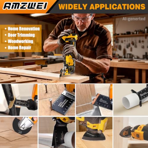 AMZWEI 190-Piece Oscillating Tool Accessory Kit