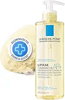La Roche-Posay, Lipikar Cleansing Oil AP+ 400ml, Oléo hidratante para o banho, Reduz crises de ressecamento intenso, Fórmula Hipoalergênica