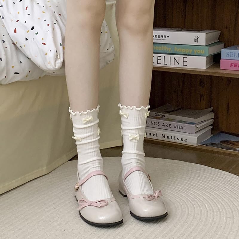 Balletcore Ballet Flats Ballet Heels for Women Ballet Flats with Strap Mary Jane Heels Aesthetic Shoes2