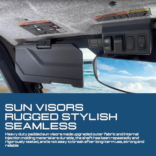 2890571 Sun Visors for Polaris Ranger Crew XD 1500 Northstar Mountaineer Edition Premium 2024 2025 2026, Anti Glare Visor UTV Protection Sun Visor Shield Blockers w/Adjustable Angle by Generic - Used condition - Image 6