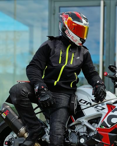 Borleni Motorcycle Jacket With Ce Armor Removable Liner Detachable Hood For Men Motorbike Riding Jacket Windproof All Seasons thumb #5