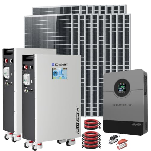 ECO-WORTHY 10000W Output Complete Off-Grid Solar Panel Kit for Home| 10KW 120V/240V Output Split...