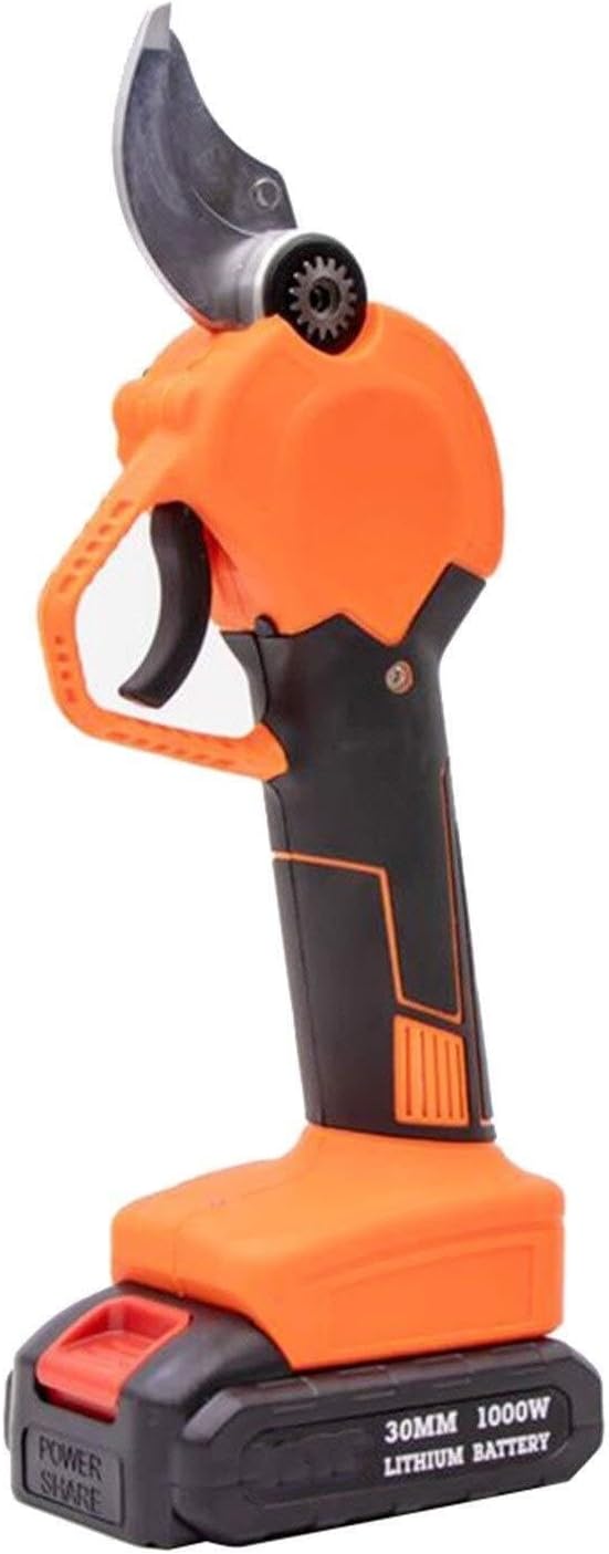 21V Rechargeable Cordless Pruner Shear, Electric Branch Cutter with Steel Blade, Garden Scissors for Trees, Shrubs, and Lawn