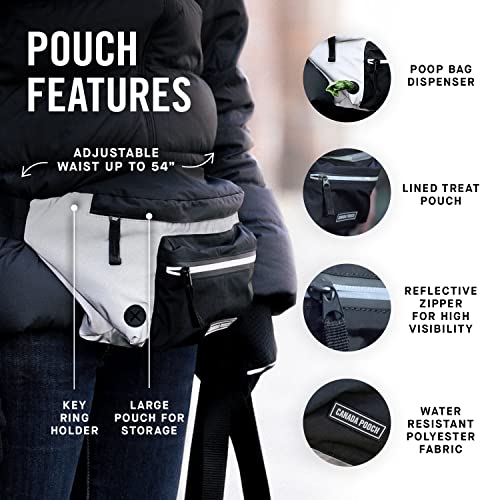Canada Pooch Everything Dog Walking Fanny Pack – Dog Fanny Pack with Dog Poop Bag Dispenser & Dog Treat Pouch, Great as Dog Training Fanny Pack, Adjustable up to 54” – Reflective Canada Pooch Everything Dog Walking Fanny Pack – Dog Fanny Pack with Dog Poop Bag Dispenser & Dog Treat Pouch, Great as Dog Training Fanny Pack, Adjustable up to 54” – Reflective