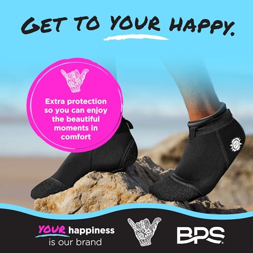 Image of BPS 'Aqua Series' 3mm Neoprene Water Socks for Sand, Beach, Soccer, Volleyball, Wetsuit Booties