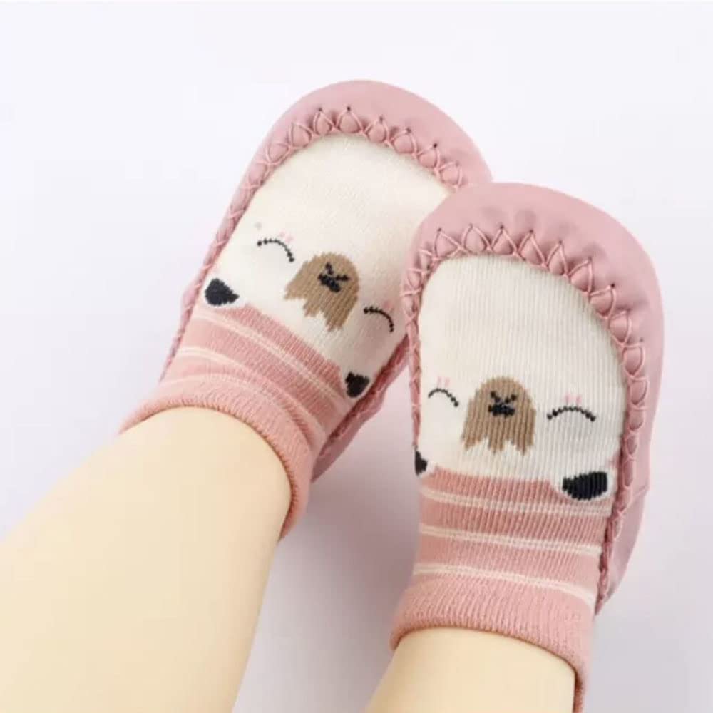 FedMois 3 Pairs Baby boys Girls Non-Skid Indoor Slipper Shoes Socks — view 6