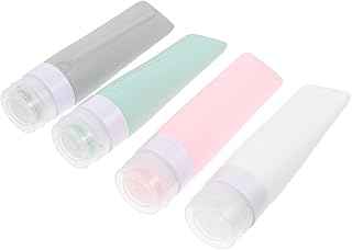 Juego de 4 botellas de viaje de silicona para...