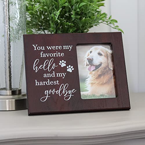 Elegant Signs Dog Memorial Gifts - Remembrance Picture Frame You Were My Favorite Hello And My Hardest Goodbye - Sympathy For Loss Of Dog #TOP3