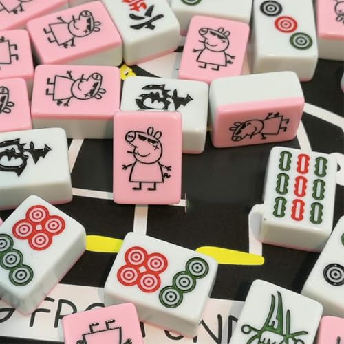 Jeu de Mahjong de qualité supérieure en mélamine robuste 144 pièces