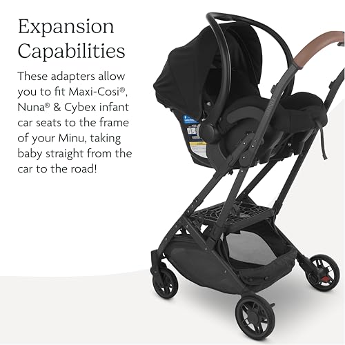 Image of UPPAbaby Car Seat Adapter for Minu and Minu V2, Compatible with Maxi-Cosi, Nuna, Cybex and Clek Infant Car Seats, Quick + Secure Attachment - 1 Set