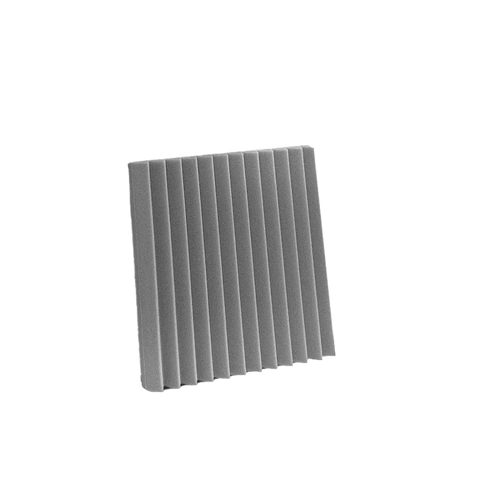 Paneles acústicos para paredes 100Pcs Studio Acoustic Foam Panel Soundproof Wall Noise Protective Sound Absorption Treatment Room 30x30x2.5cm(Gray)