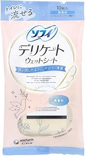 ソフィ デリケートウェットシート 無香料 10枚入 ×3個セット