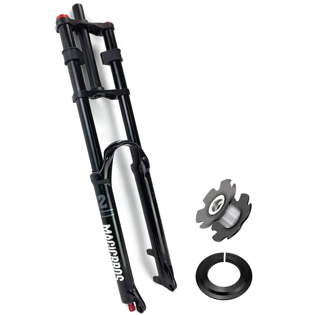 Amazon.co.jp: DHマウンテンバイクフロントサスペンションフォーク 26
