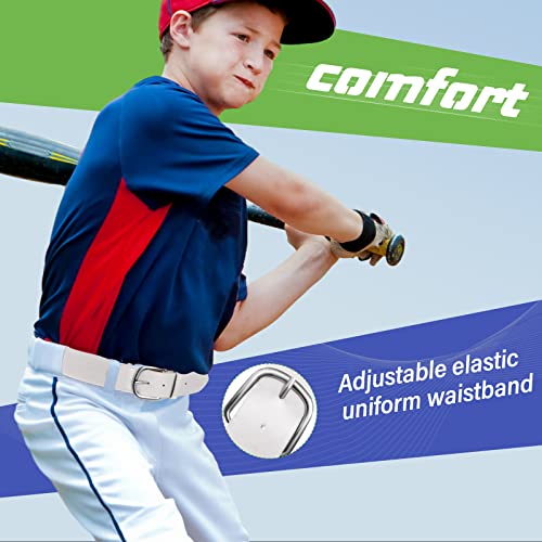 Hercicy 3 Pieces Adult and Youth Baseball Softball Uniform Belts, Adjustable Size Uniform Belt4