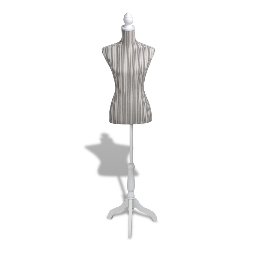 Festnight- Busto Sartoriale Donna manichino Femminile/Sartoriale Regolabile Lino con Strisce