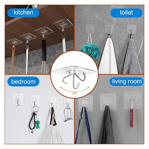 Image of Picture Hanging Chain with Adhesive Hooks and Suction Cup for Stained Glass Window Hangings Kit and Suncatchers Black Metal Chain Kit 18 pcs (Black)