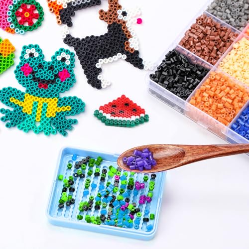 Image of Beeveer 12 Pcs 2.6mm Fuse Beads Picking Trays 2.6 x 2 Inches Bead Sorting Trays Organizer Efficient Sorting Tools for Melty Beads for DIY Arts Crafts (Blue)