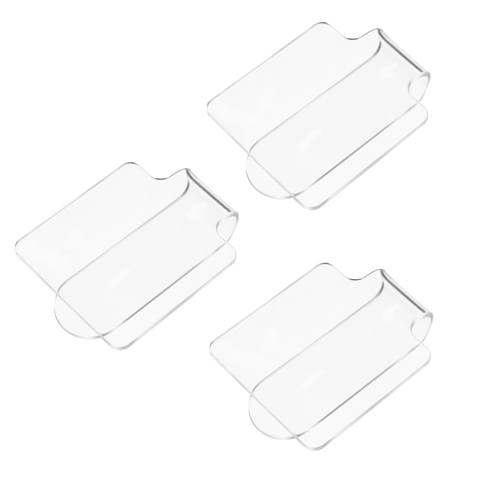 Minkissy 3pcs Makeup Hand Palette Acrylic Nail Art Manicure Palette Makeup Palette Spatula for Home Salon Professional-image-20