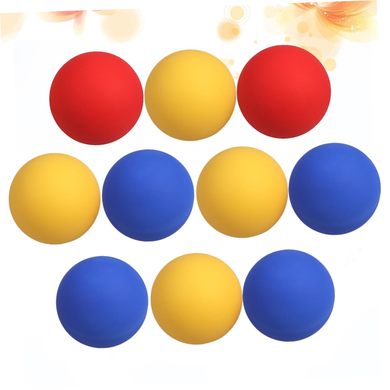 PartyKindom Lot de 10 Balles de Massage en Silicone, Balle de Fascia Portable, Soulage les Nœuds Musculaires Points de Déclenchement pour Pieds et Dos Couleur Aléatoire