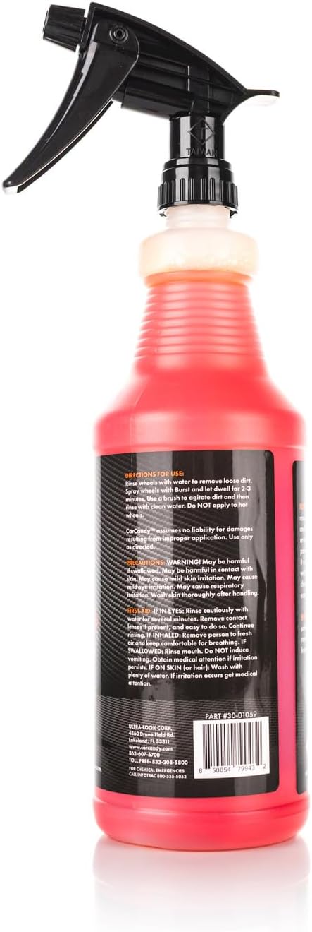 BURST - Foaming Wheel & Tire Cleaner – Safe for Factory, Clear-Coated, Painted & Chrome Wheels – Removes Dirt, Grease & Brake Dust – Ready to Use (1 Quart) - Image 3