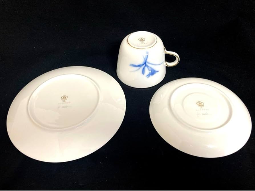 大倉陶園 デザート皿 6枚組 御用邸の花