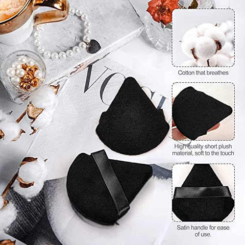 Image of 2Pcs Triangle Powder Puffs, Face Makeup Puff for Body Loose Powder Beauty Makeup Tool (Multicolor)