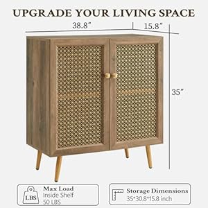 Storagecabinetsideboardbuffetwith2metalmeshdoormultifunctionalaccentcabinetconsolecabinetforlivingroomdiningroomrusticoak308x158x35h Urban Country Home Decor Storage cabinet sideboard buffet with 2 metal mesh door multifunctional accent cabinet console cabinet for living room dining room rustic oak 308x158x35h urban country home decor