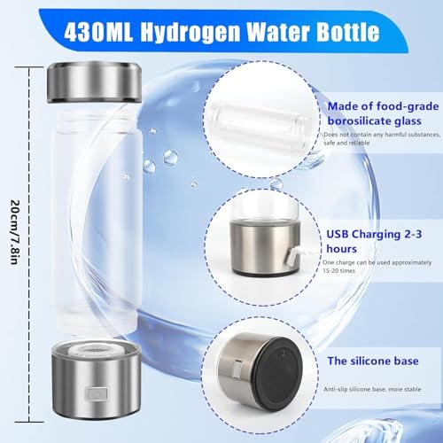 Bouteille d'eau à hydrogène blanc générateur eau antioxydante - 5