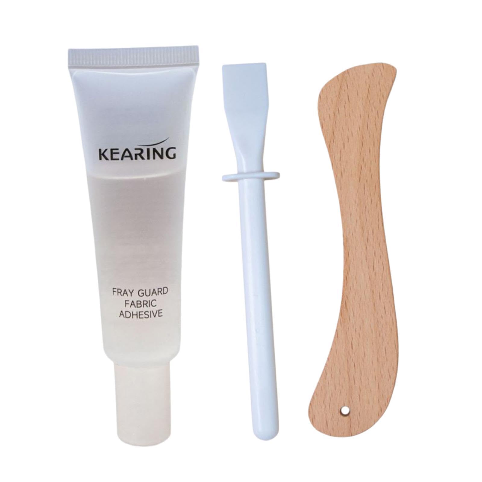 rockible Fabric Fusion Glue Trimming Glue Waterproof Easy to Use 25ml Versatile Sewing Supplies Clothing Glue for Frayed Cloth Washing