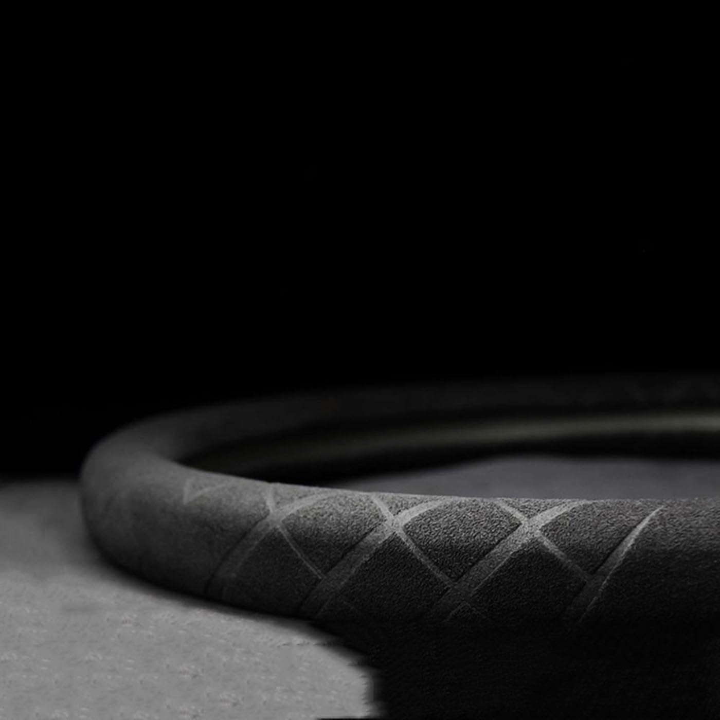 Housse de Volant de Voiture pour Volkswagen VW Arteon Sharan Touareg Scirocco Amarok Caddy Taro Teramont avec Conception Ergonomique et Protection Contre la Sueur,D-Type-Red