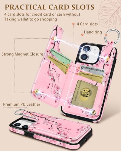 Shorogyt for iPhone 11 Wallet Case, Floral - image 3