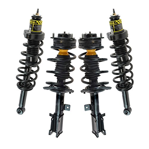 Image of TRQ Front and Rear Strut & Coil Spring Assembly Set Driver & Passenger Sides Compatible with 11-14 Chrysler 200 07-10 Sebring 08-14 Dodge Avenger