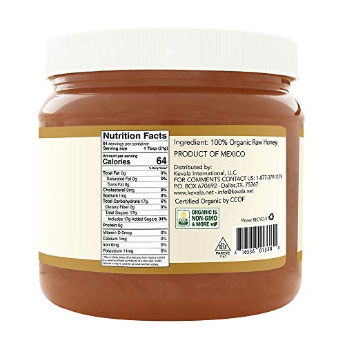 Kevala Organic Raw Oaxaca Honey, 3 Lb #TOP1