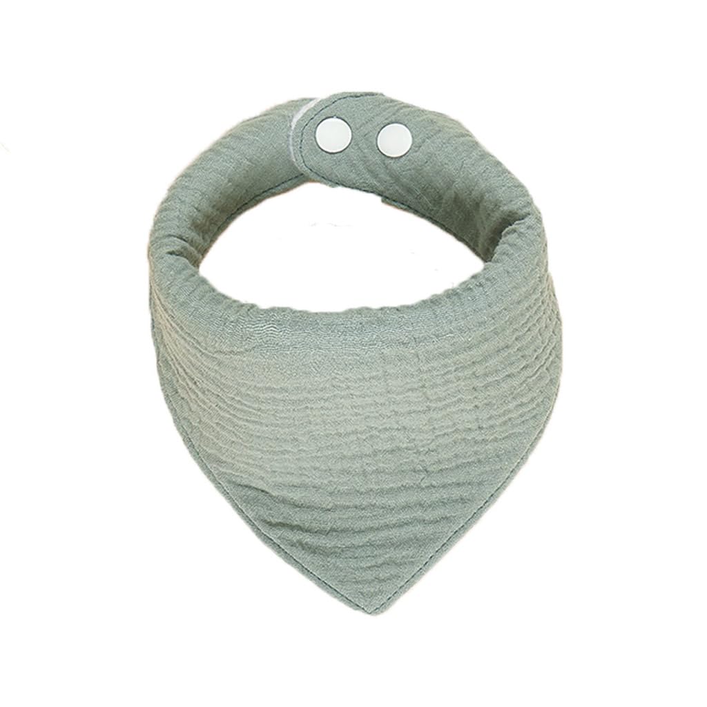 BRONG Mussola Bavaglini Neonato Confezione da 6 Bandana Cotone Dentizione Bottoni Regolabili