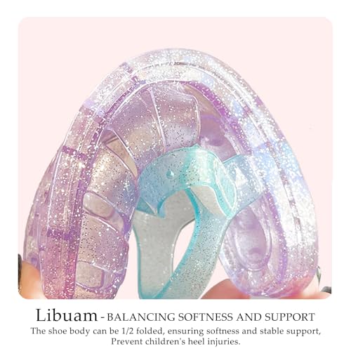 Image of Jelly Sandals for Girls,Closed Toe Princess Costume Summer Dress Shoes Fisherman Gladiator Water Beach Flat Sandals for Toddler /Little Kid /Big Kid